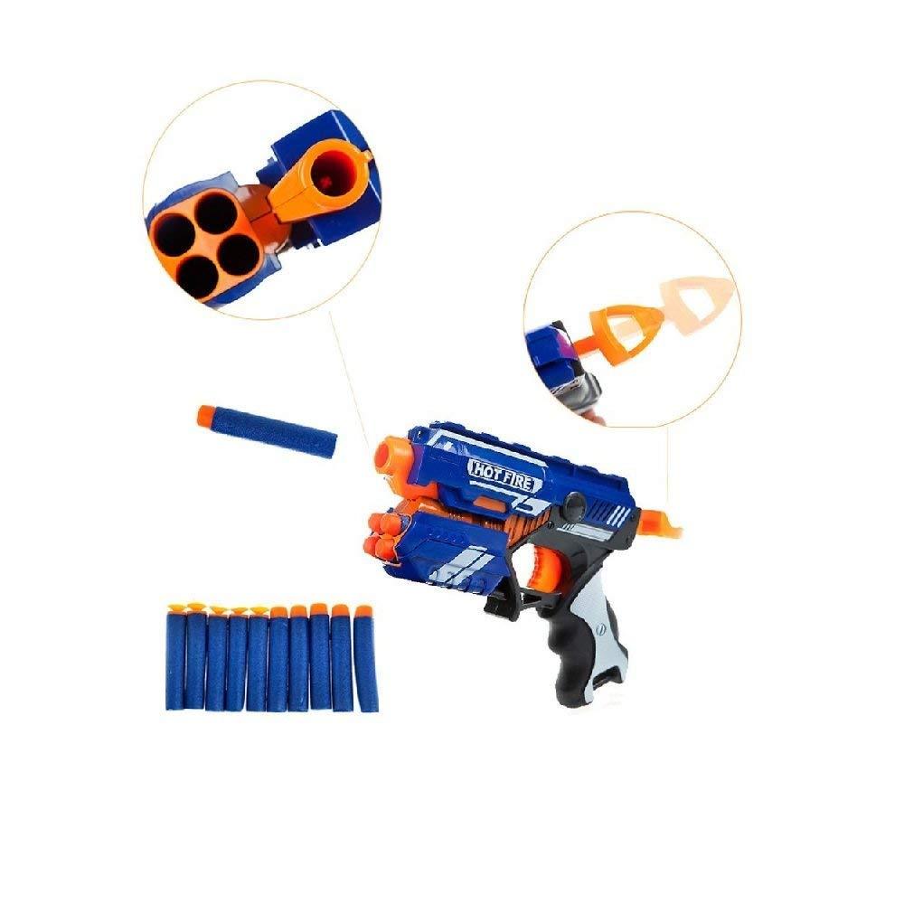Blaze Storm Hot Fire Soft Bullet Gun Toy With 10 Safe Soft Foam Bullets