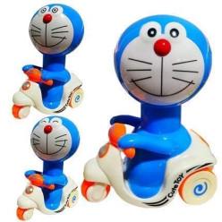 Doraemon Pressure Friction Toddler Car Toy, Push and Go Doraemon Scooter Toy for Kids (Pack of 1)
