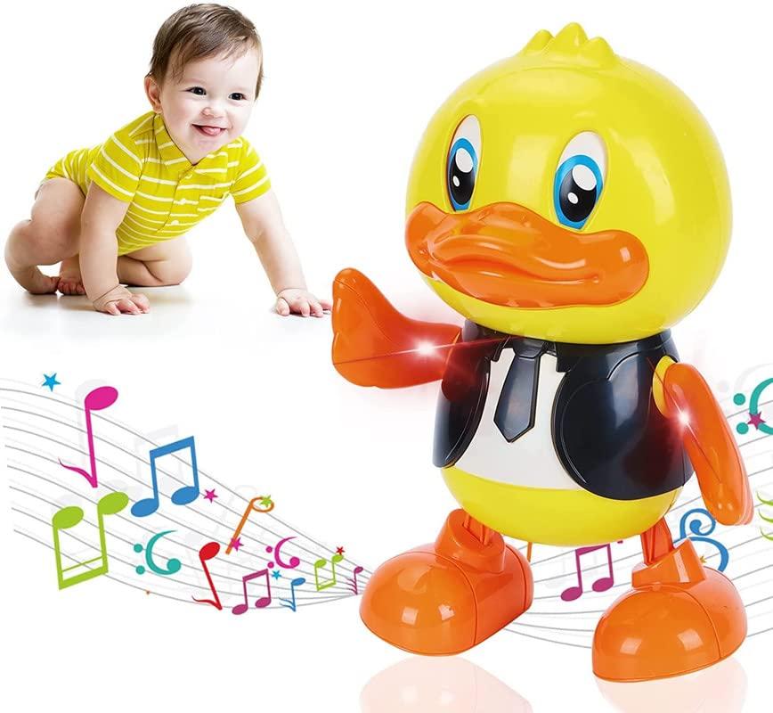 Musical Toys Cute Dancing Gentleman Duck Musical Lighting Doll Interactive Kids Early Educational Battery Operated Toys for Kids