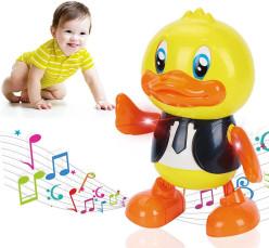Musical Toys Cute Dancing Gentleman Duck Musical Lighting Doll Interactive Kids Early Educational Battery Operated Toys for Kids