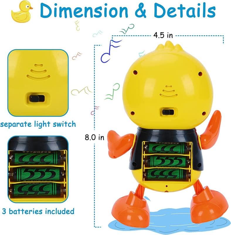Musical Toys Cute Dancing Gentleman Duck Musical Lighting Doll Interactive Kids Early Educational Battery Operated Toys for Kids