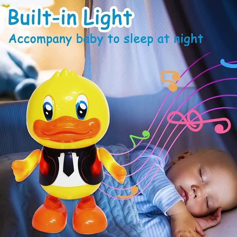 Musical Toys Cute Dancing Gentleman Duck Musical Lighting Doll Interactive Kids Early Educational Battery Operated Toys for Kids