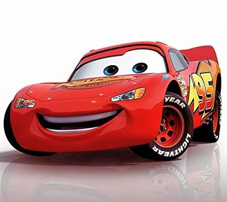 3D MC Queen Remote Control Car Plastic Lightning McQueen Vehicle