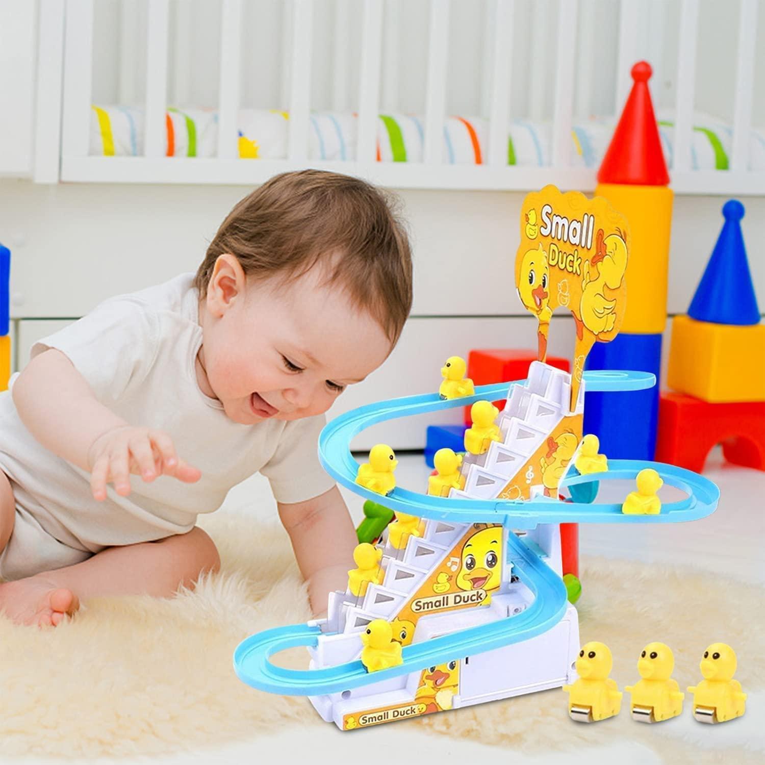 Small Musical Duck Track Set Toys For Kids With 3 Duck