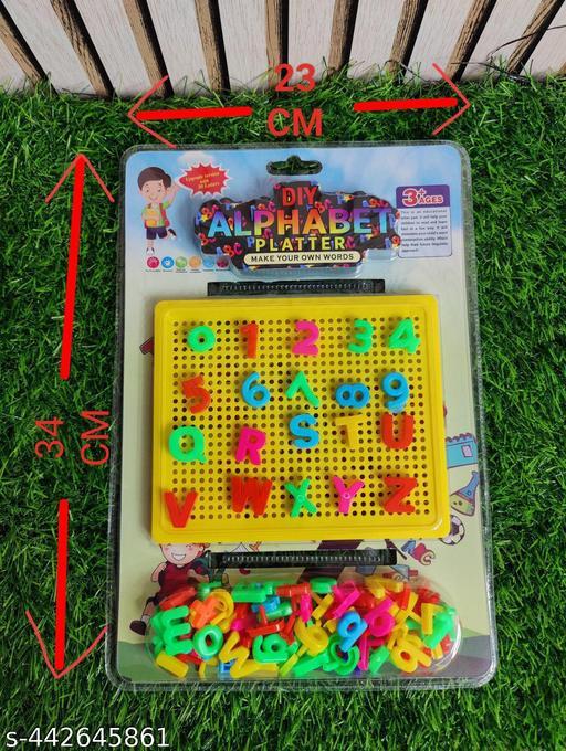 DIY Big Alphabet Learning Shape Puzzle for Kids Educational Blocks Puzzles for Boys & Girls