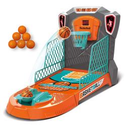 Basketball Shooting Game Toy, Desktop Table Basketball Games Set with Basketball Court, Move Basket, Light and Score Fun Sports