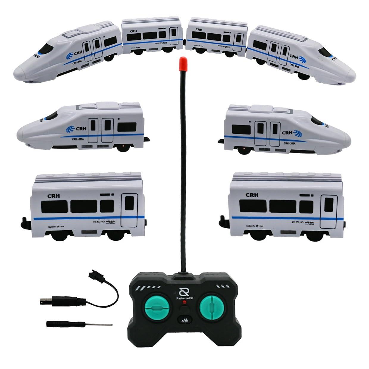 High Speed Remote Controlled Real Looking Bullet Train with LED Flash Light and Rechargeable Battery