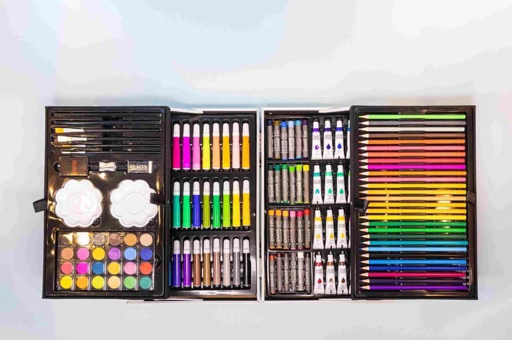 Space Theme Art & Craft Painting Kit for Kids, 145 Colours, Suitcase Style, Birthday Gift