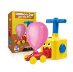 Balloon Launcher for Kids, Power Balloon Car Toy for Kids, Manual Balloon Pump Cars Toys