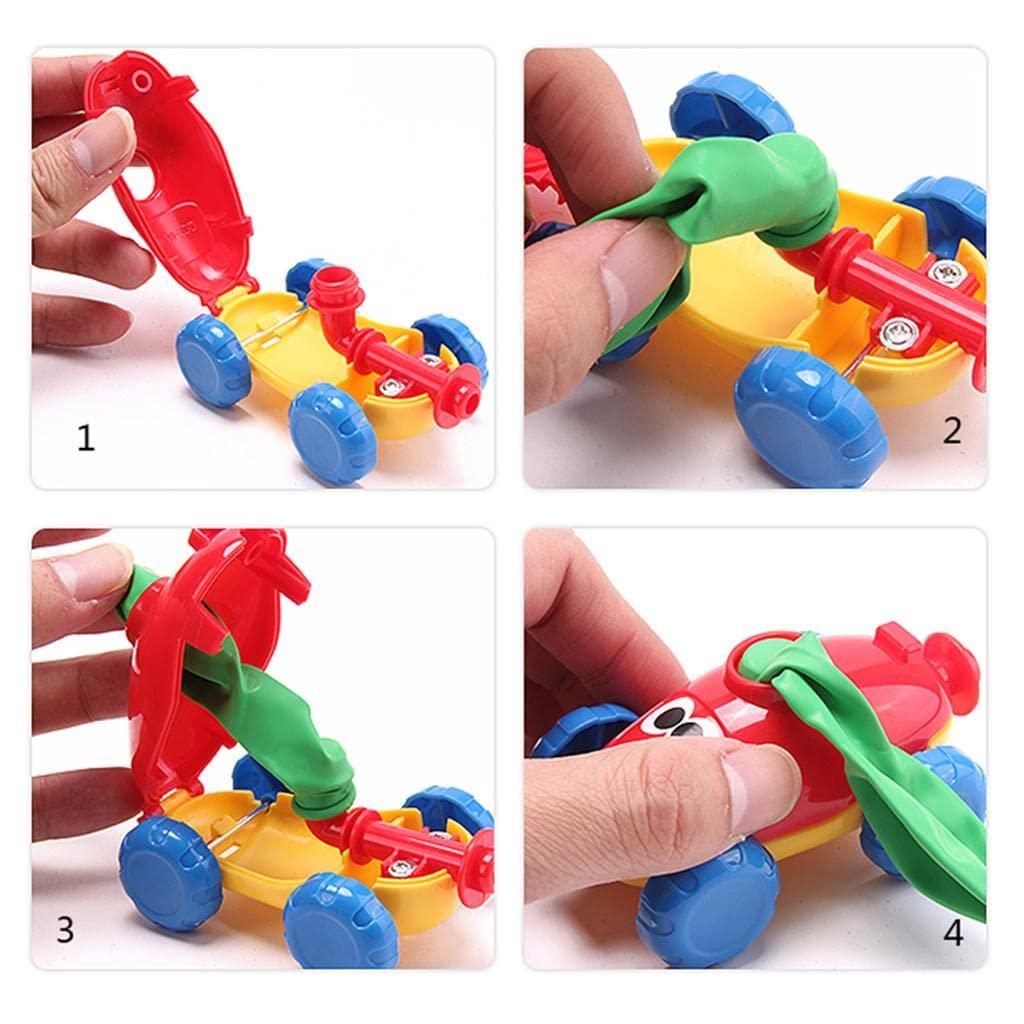 Balloon Launcher for Kids, Power Balloon Car Toy for Kids, Manual Balloon Pump Cars Toys
