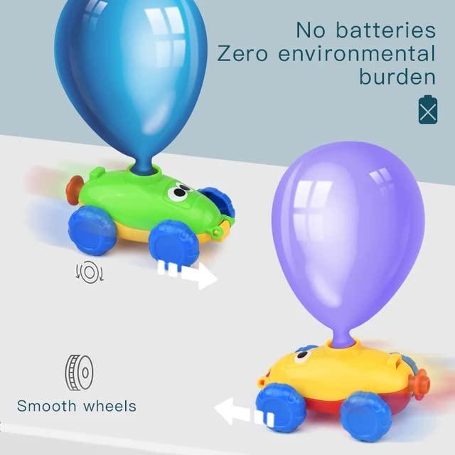 Balloon Launcher for Kids, Power Balloon Car Toy for Kids, Manual Balloon Pump Cars Toys