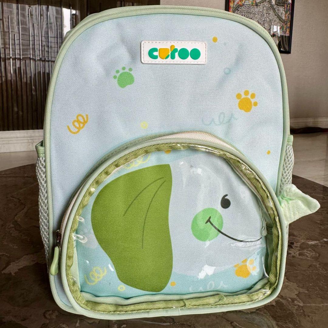 Kids School Bag For 3-6 Years Old Boys and Girls - Fish Printed - Light Green