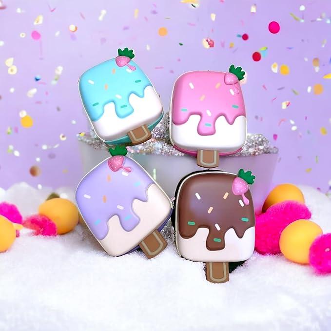 3D Ice Cream Hard Case Bags for Kids Bagpacks for Girls Toddlers for Kindergarten kids - [2 -8 Years] - Mix Color