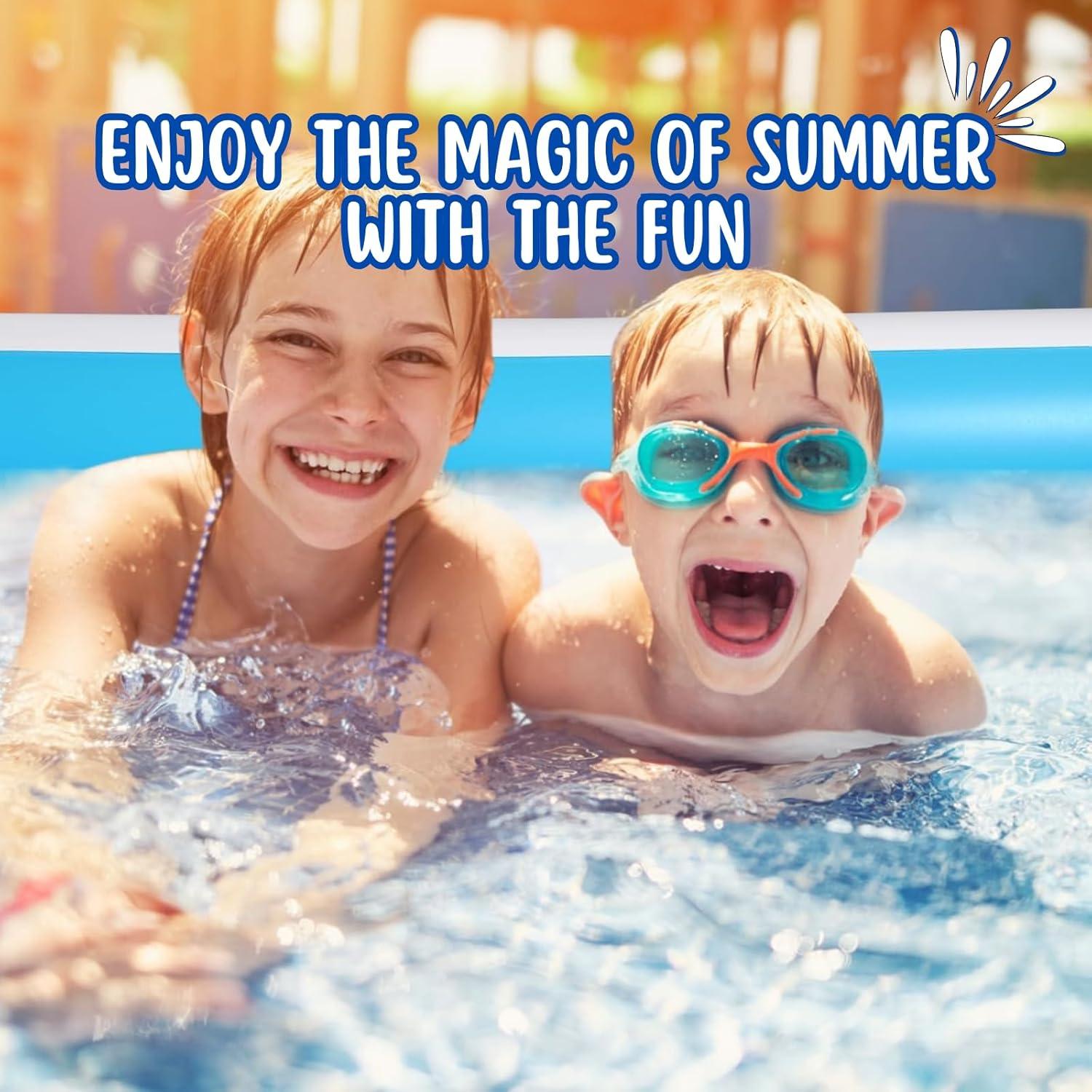 Kidoyz Intex Inflatable Rectangular Pool 5.5 ft Pool With Pump - Multi Color