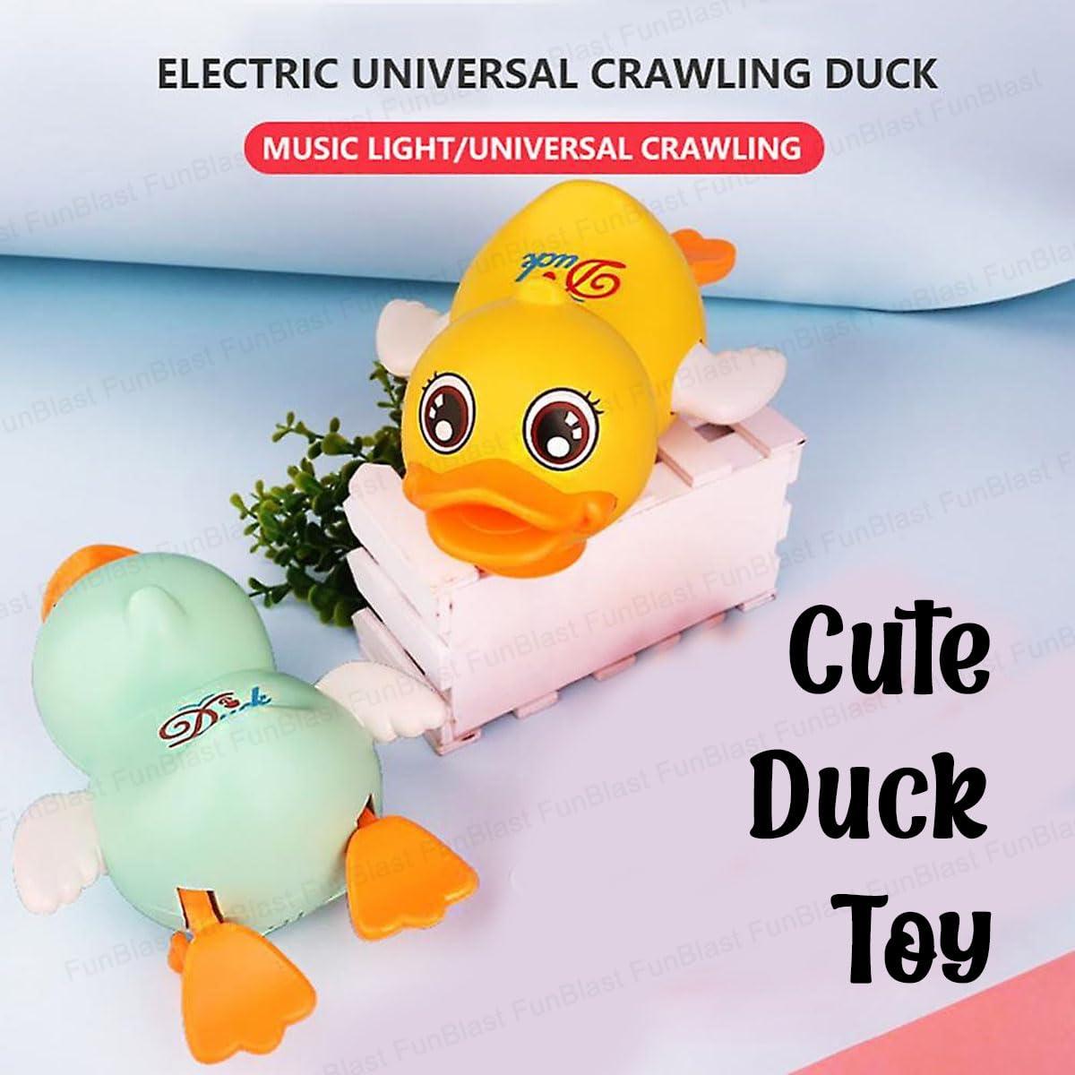 Cute Duck Toy with Flashing Lights and Music 360 Degree Rotating Robot Duck Toy Kids