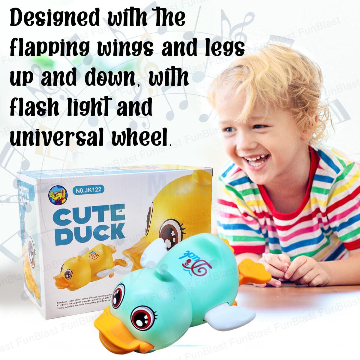 Cute Duck Toy with Flashing Lights and Music 360 Degree Rotating Robot Duck Toy Kids