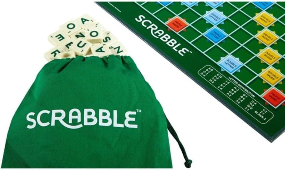 Scrabble Board Game | Classic Word & Letter Game for Kids & Adults | Educational Family Game for 2-4 Players (Multicolour, Pack of 1)