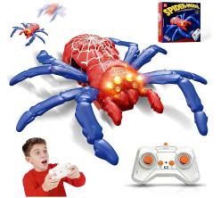 Wall Climbing Spider RC Toy with Remote Control, Rechargeable Creepy Crawler Climbs Walls & Ceilings